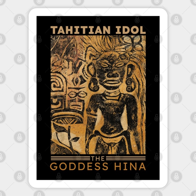 Vintage Tahitian Idol the Goddess Hina Magnet by KewaleeTee